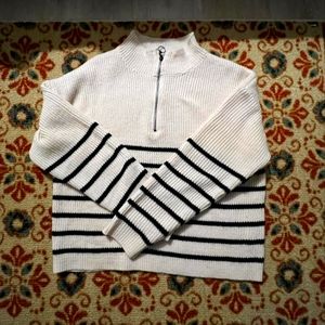 Zip stripped Sweater
